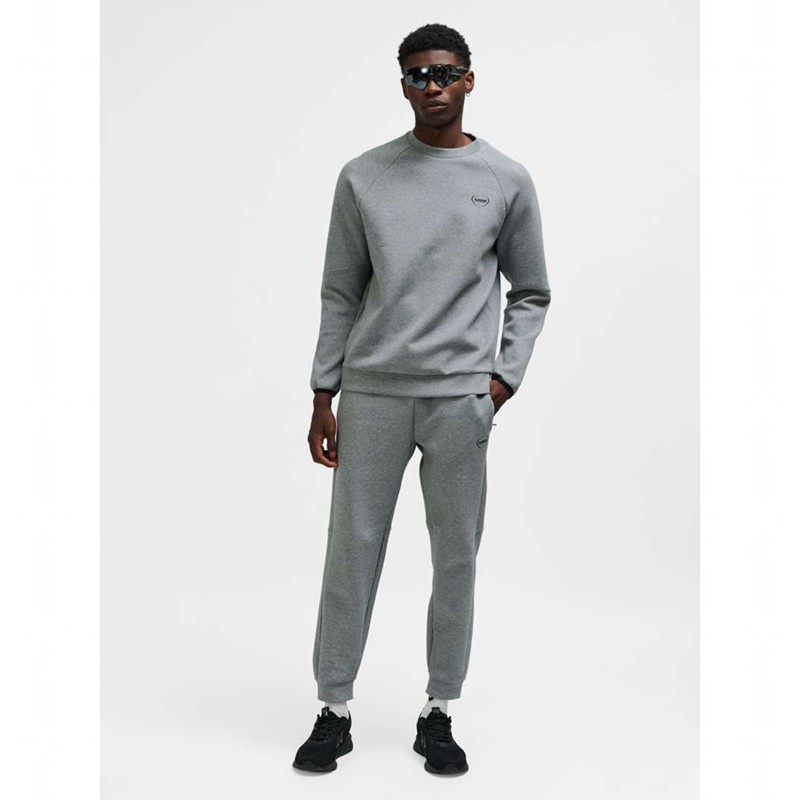 Hummel Tech Fleece Regular Crew Tröjor Herr Grå | 274845-476