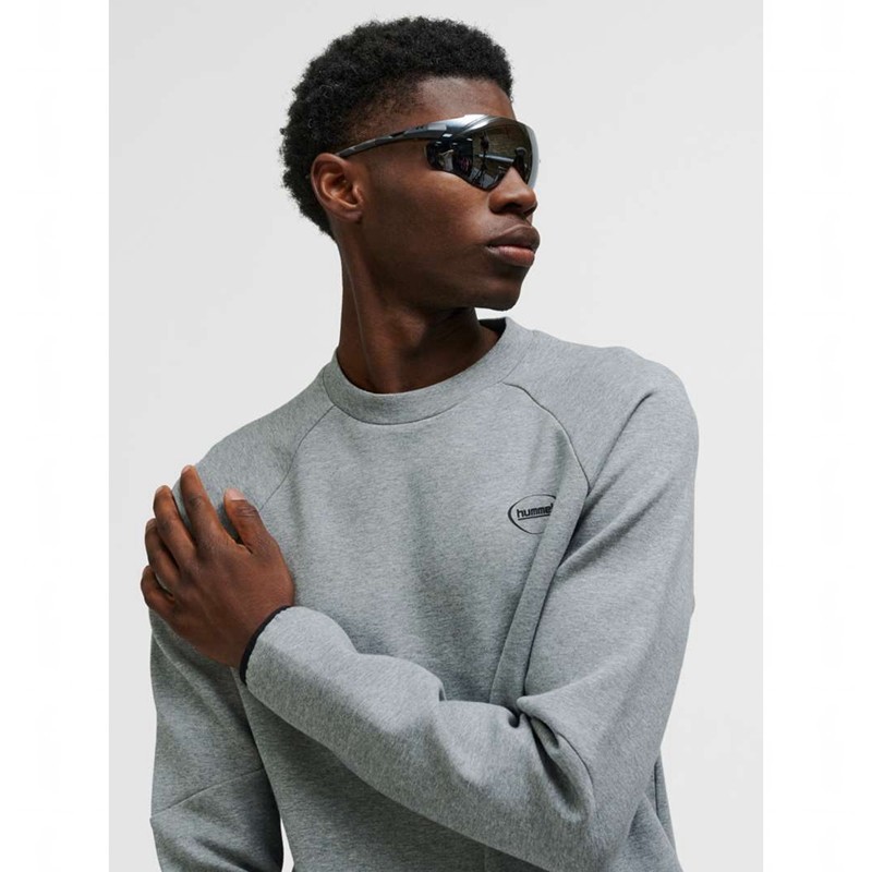 Hummel Tech Fleece Regular Crew Tröjor Herr Grå | 274845-476