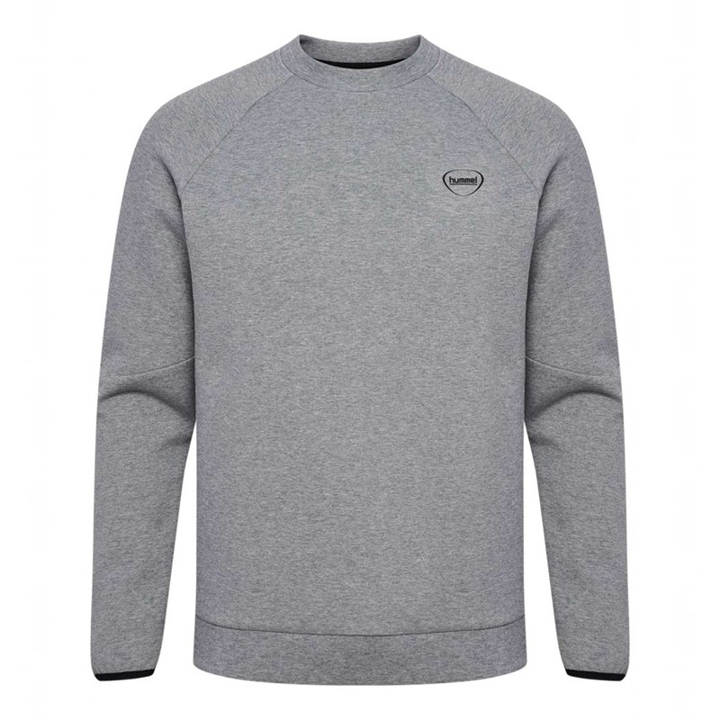 Hummel Tech Fleece Regular Crew Tröjor Herr Grå | 274845-476