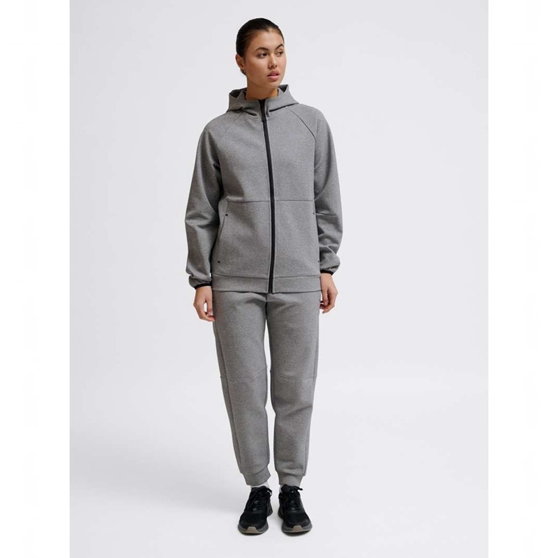 Hummel Tech Fleece Regular Zip Hoodie Dam Grå | 371107-878