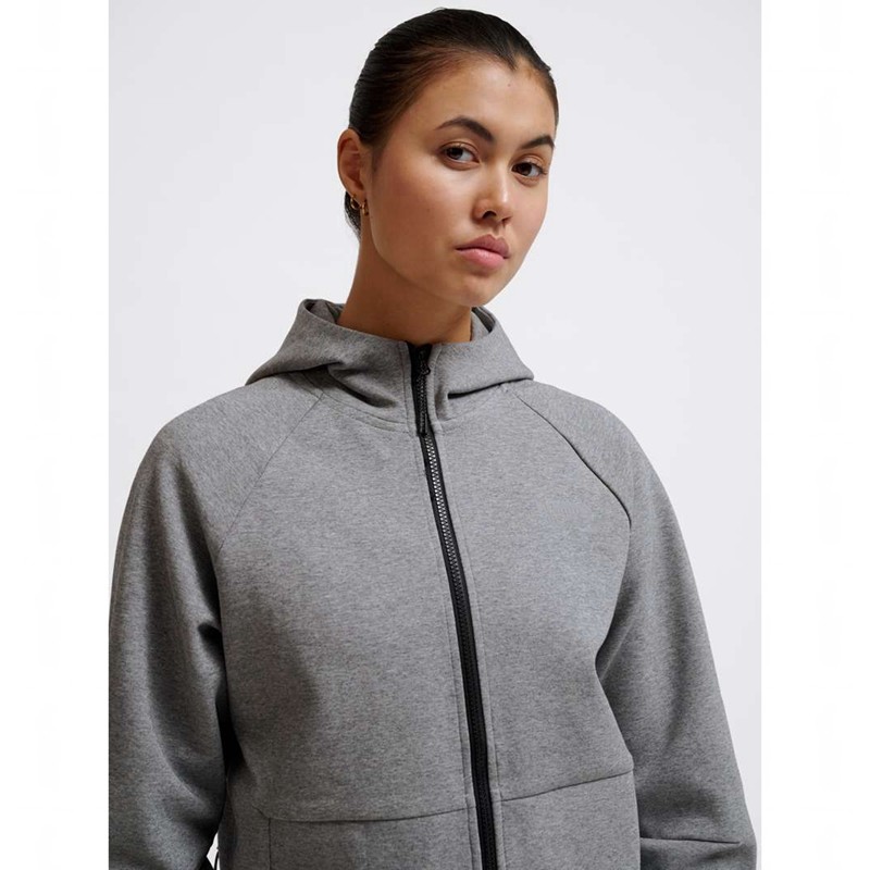 Hummel Tech Fleece Regular Zip Hoodie Dam Grå | 371107-878