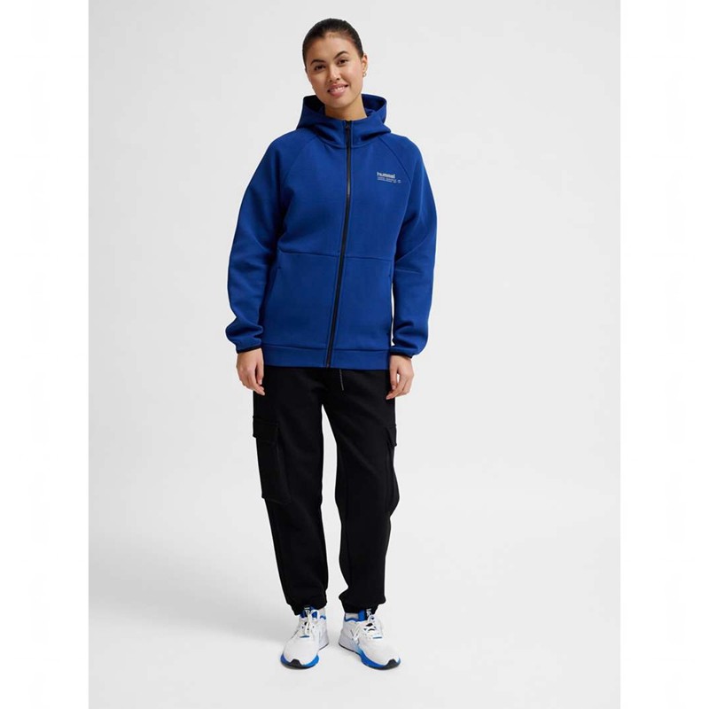 Hummel Tech Fleece Regular Zip Hoodie Dam Blå | 462441-000