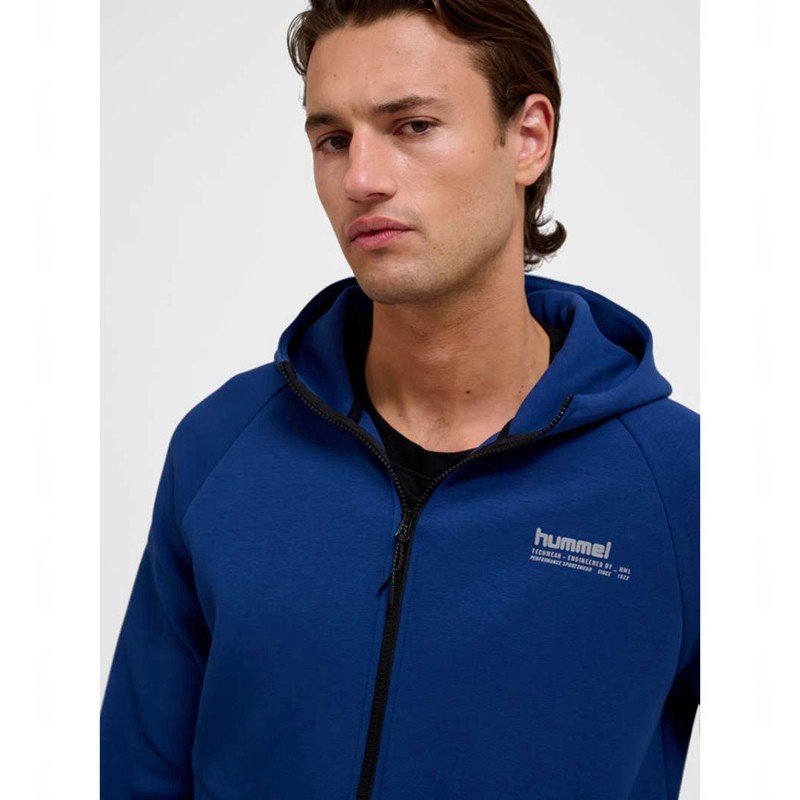 Hummel Tech Fleece Regular Zip Hoodie Dam Blå | 462441-000