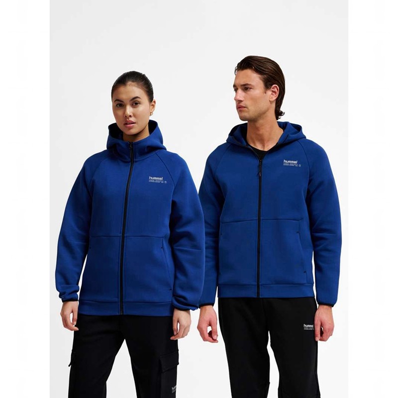 Hummel Tech Fleece Regular Zip Hoodie Dam Blå | 462441-000