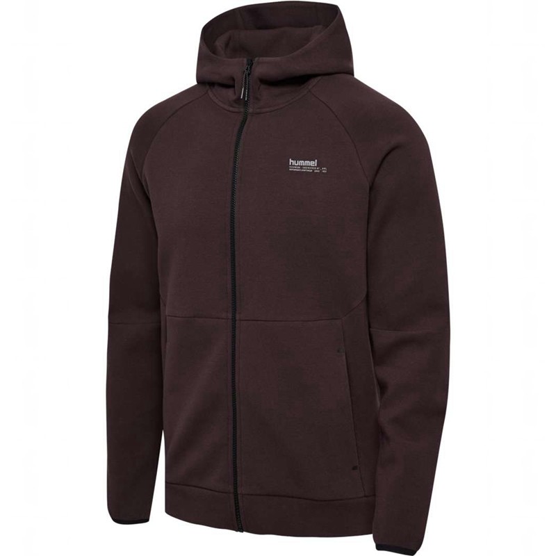 Hummel Tech Fleece Regular Zip Hoodie Dam Vinröda | 132633-117