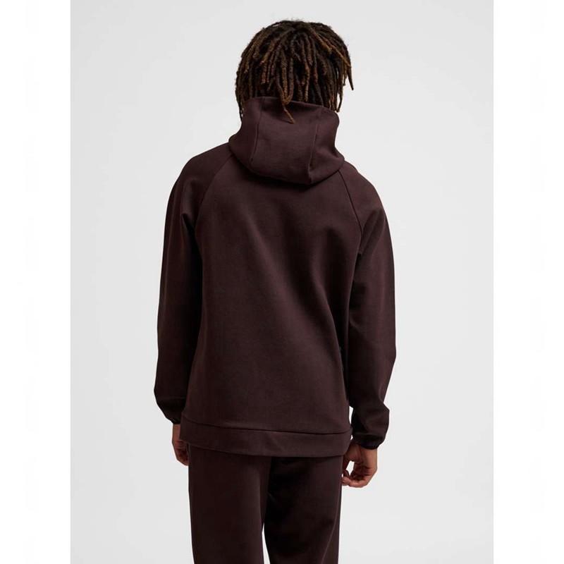 Hummel Tech Fleece Regular Zip Hoodie Herr Choklad | 082898-946