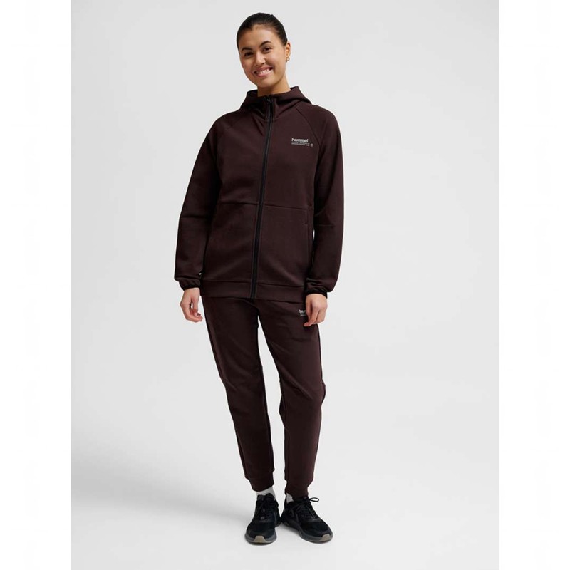 Hummel Tech Fleece Regular Zip Hoodie Herr Choklad | 082898-946