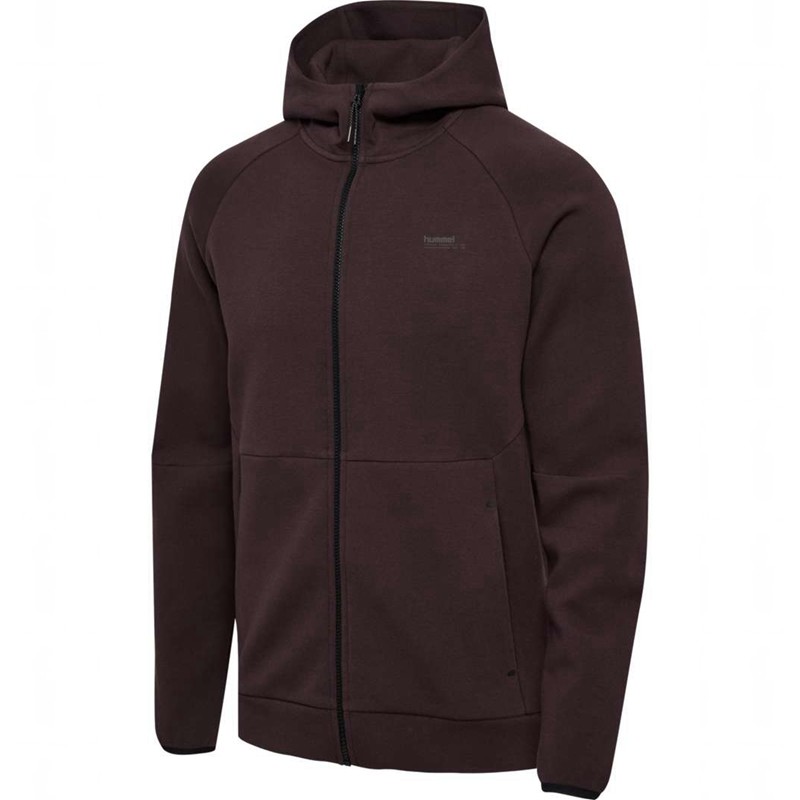 Hummel Tech Fleece Regular Zip Hoodie Herr Choklad | 082898-946