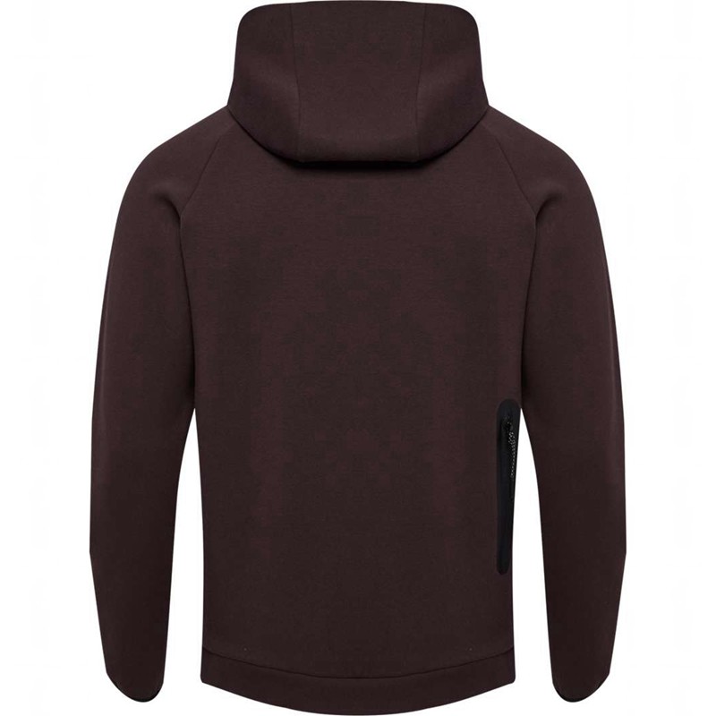 Hummel Tech Fleece Regular Zip Hoodie Herr Choklad | 082898-946