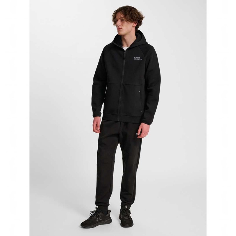 Hummel Tech Fleece Regular Zip Hoodie T-shirt Dam Svarta | 524799-659
