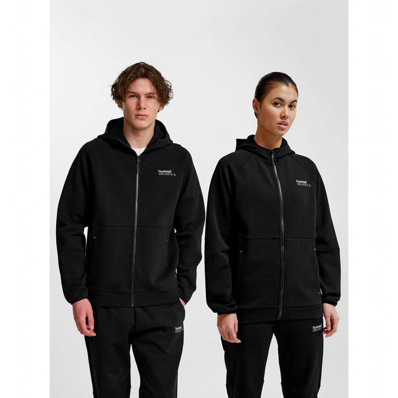 Hummel Tech Fleece Regular Zip Hoodie T-shirt Dam Svarta | 524799-659