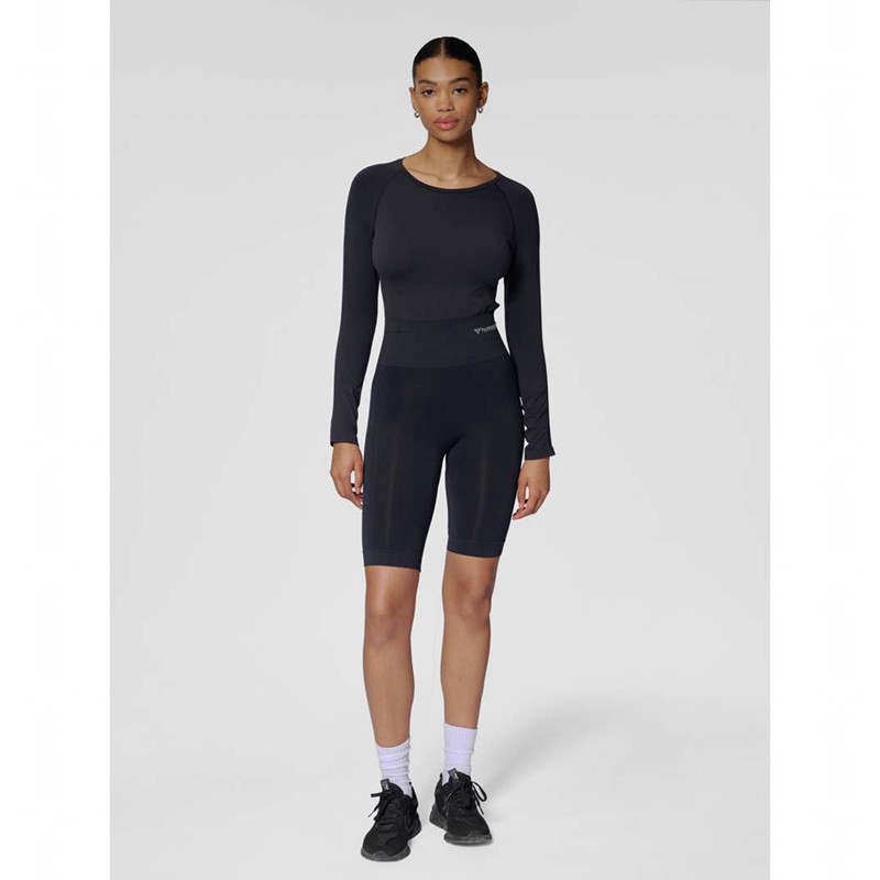 Hummel Tif Seamless Cyling Shorts Dam Svarta | 846960-784