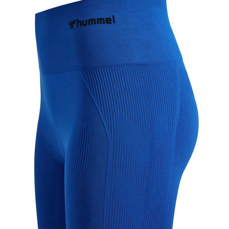 Hummel Tif Seamless High Waist Strumpbyxor Dam Blå | 647771-289