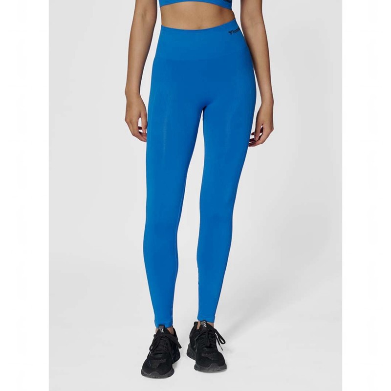 Hummel Tif Seamless High Waist Strumpbyxor Dam Blå | 647771-289