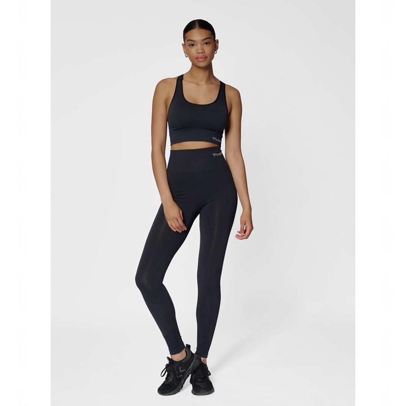 Hummel Tif Seamless High Waist Strumpbyxor Dam Svarta | 457541-565