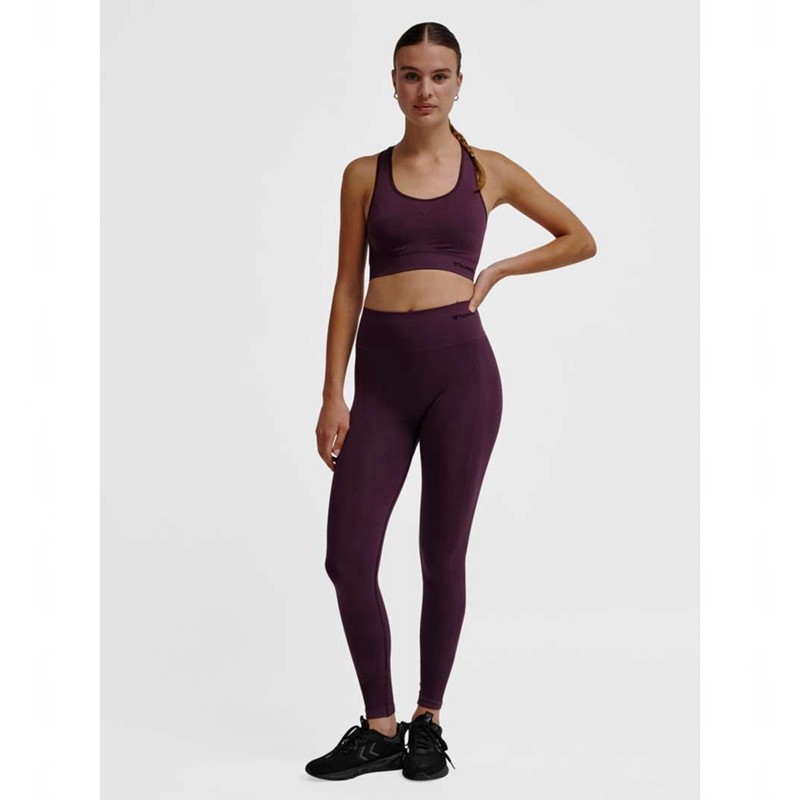 Hummel Tif Seamless High Waist Strumpor Dam Lila | 709774-353