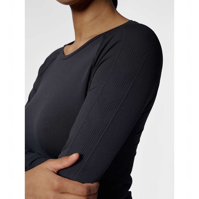 Hummel Tif Seamless L/S T-shirt Dam Svarta | 995849-274
