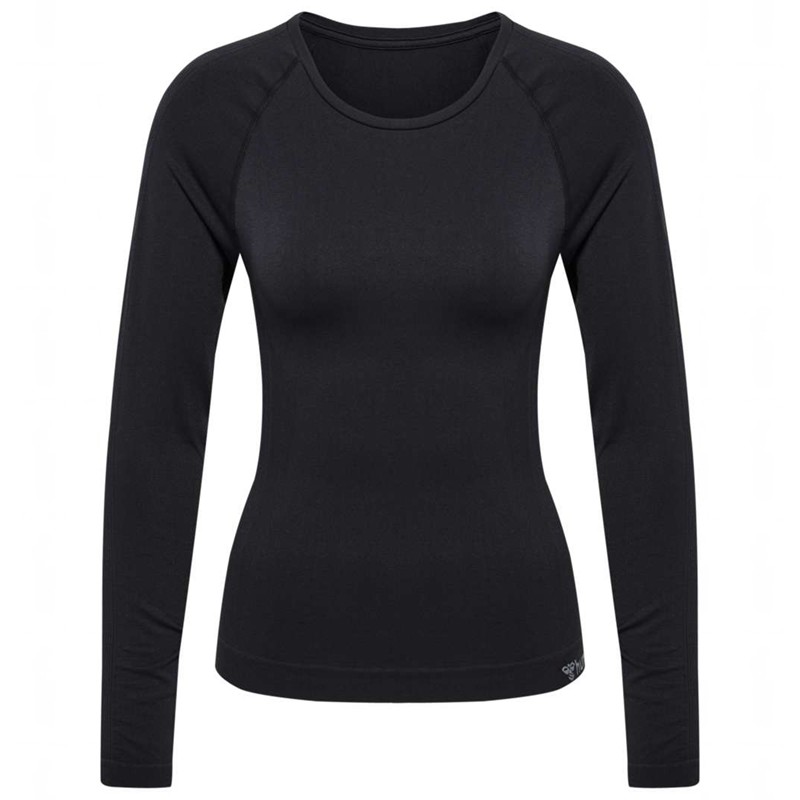 Hummel Tif Seamless L/S T-shirt Dam Svarta | 995849-274