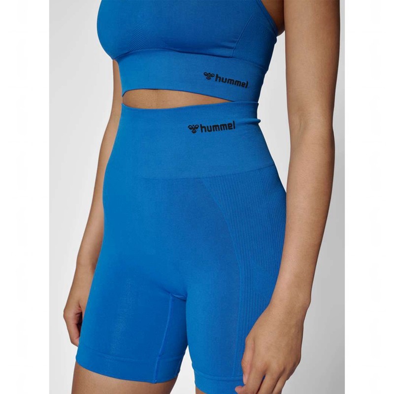 Hummel Tif Seamless Shorts Dam Blå | 607696-376