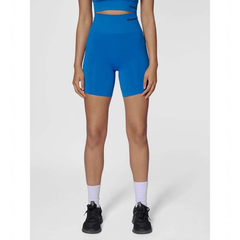 Hummel Tif Seamless Shorts Dam Blå | 607696-376