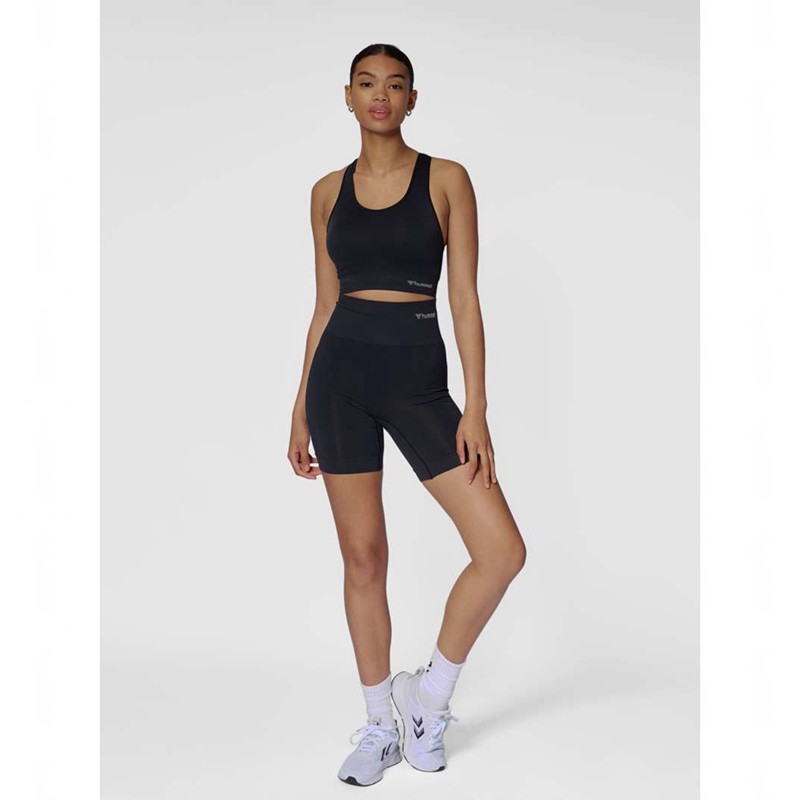 Hummel Tif Seamless Shorts Dam Svarta | 891453-490
