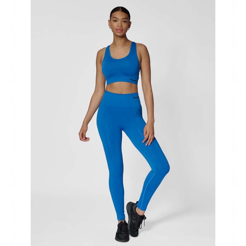 Hummel Tif Seamless Top Sport BH Dam Blå | 444452-769