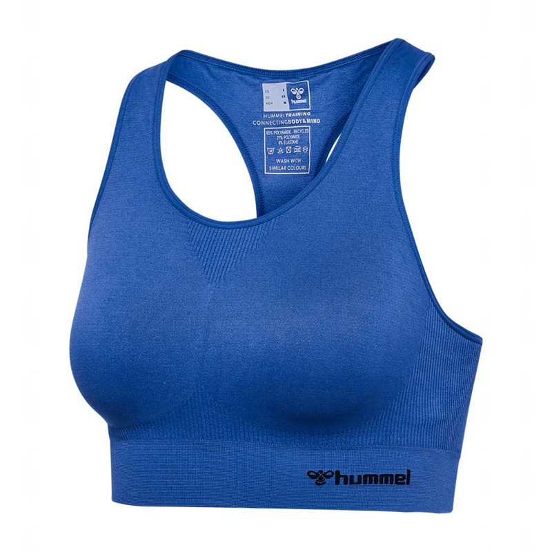 Hummel Tif Seamless Top Sport BH Dam Blå | 444452-769