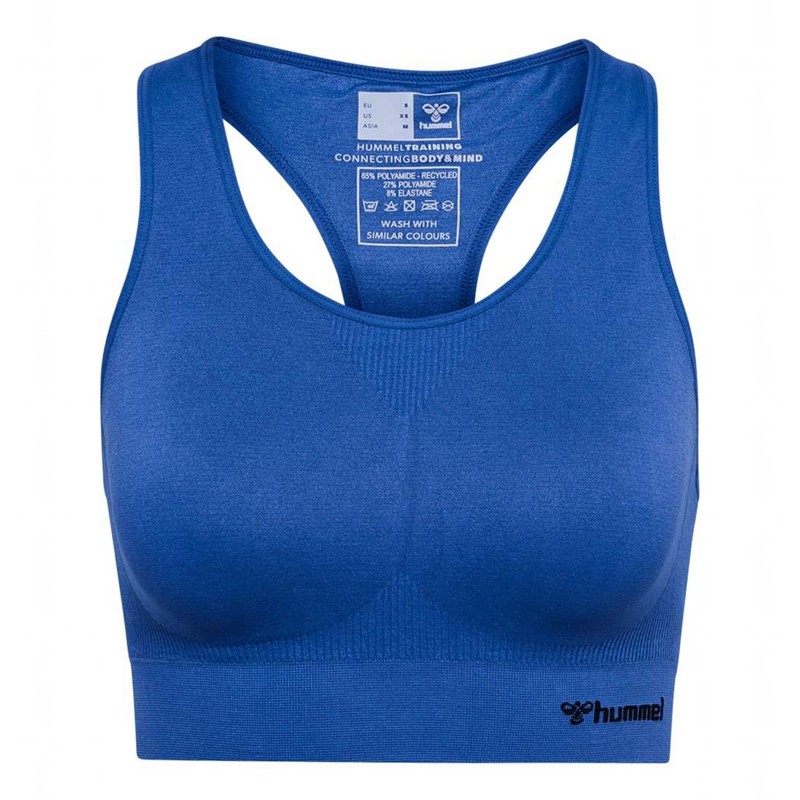Hummel Tif Seamless Top Sport BH Dam Blå | 444452-769
