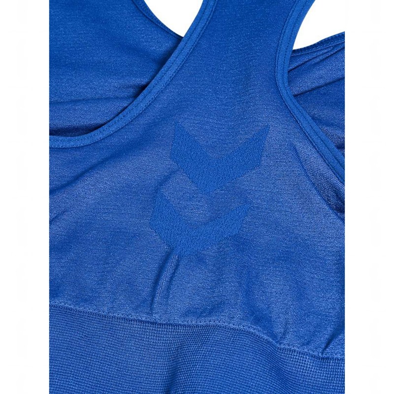 Hummel Tif Seamless Top Sport BH Dam Blå | 444452-769