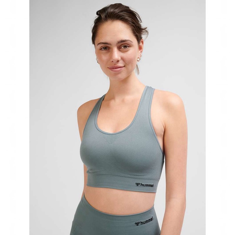 Hummel Tif Seamless Top Sport BH Dam Grå | 127346-288