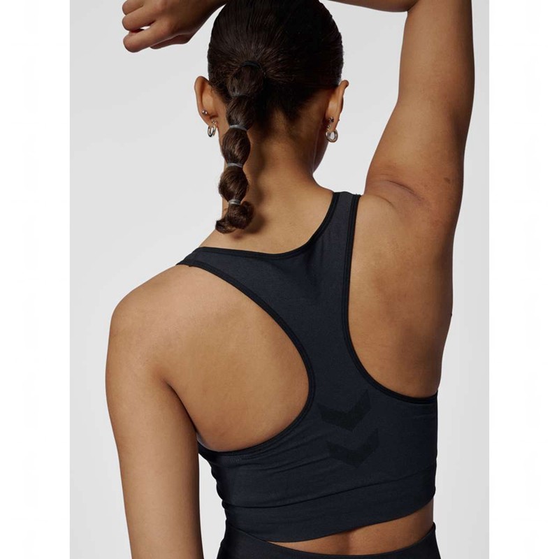 Hummel Tif Seamless Top Sport BH Dam Svarta | 810830-033