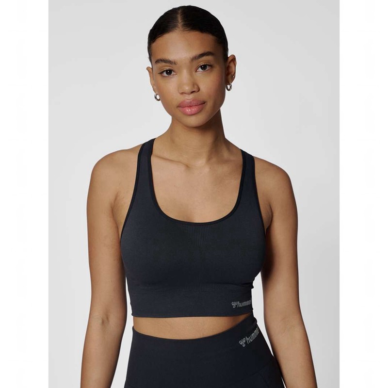 Hummel Tif Seamless Top Sport BH Dam Svarta | 810830-033
