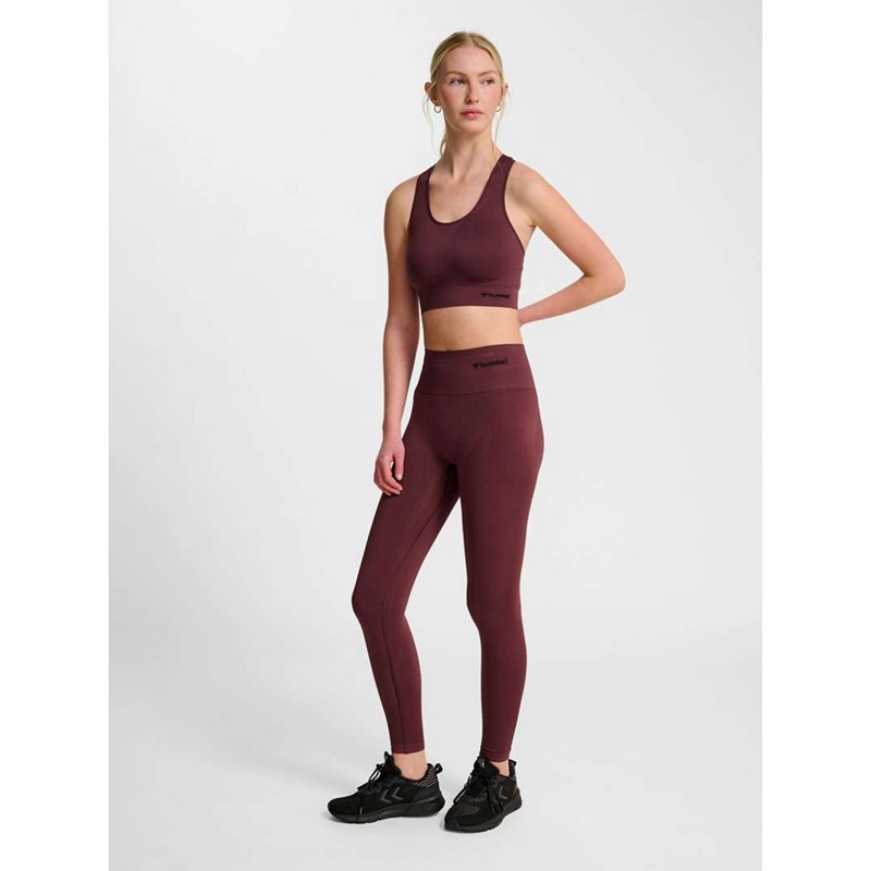 Hummel Tif Seamless Top Sport BH Dam Vinröda | 035284-692