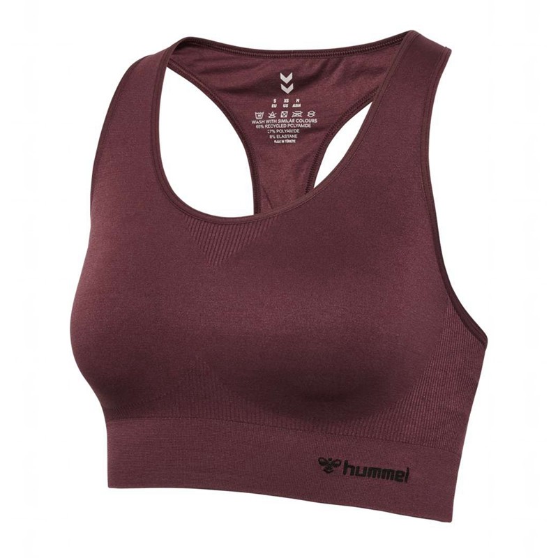 Hummel Tif Seamless Top Sport BH Dam Vinröda | 035284-692