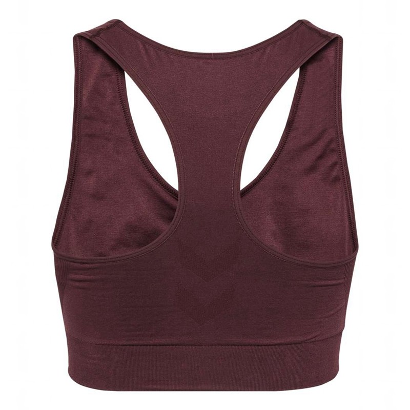 Hummel Tif Seamless Top Sport BH Dam Vinröda | 035284-692