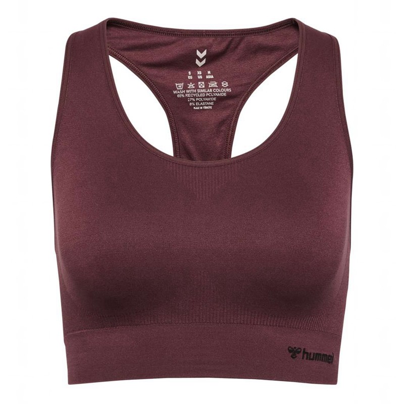 Hummel Tif Seamless Top Sport BH Dam Vinröda | 035284-692