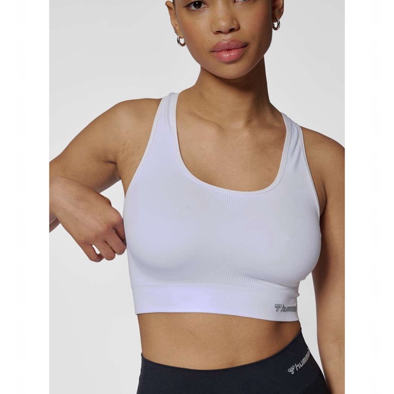 Hummel Tif Seamless Top Sport BH Dam Vita | 642160-728