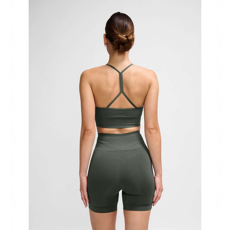 Hummel Tiffy Seamless Top Klänning Dam Gröna | 426669-970