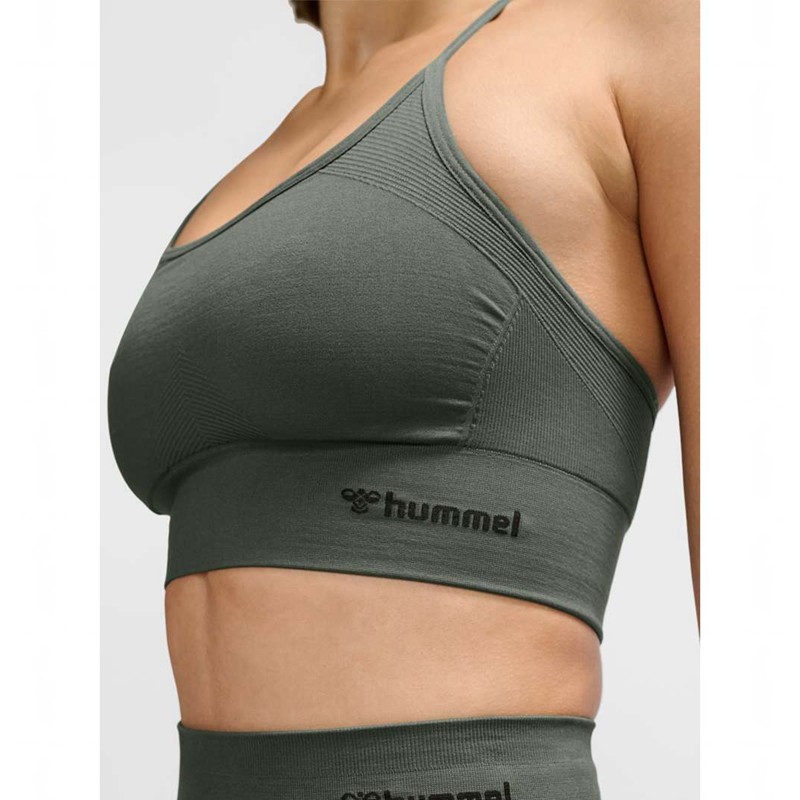 Hummel Tiffy Seamless Top Klänning Dam Gröna | 426669-970