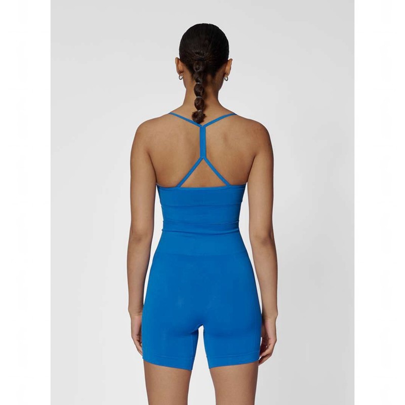 Hummel Tiffy Seamless Top Sport BH Dam Blå | 059180-793