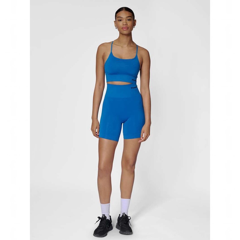 Hummel Tiffy Seamless Top Sport BH Dam Blå | 059180-793