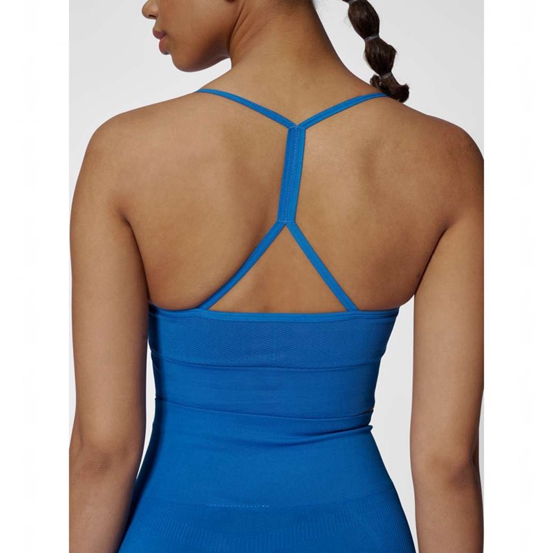Hummel Tiffy Seamless Top Sport BH Dam Blå | 059180-793