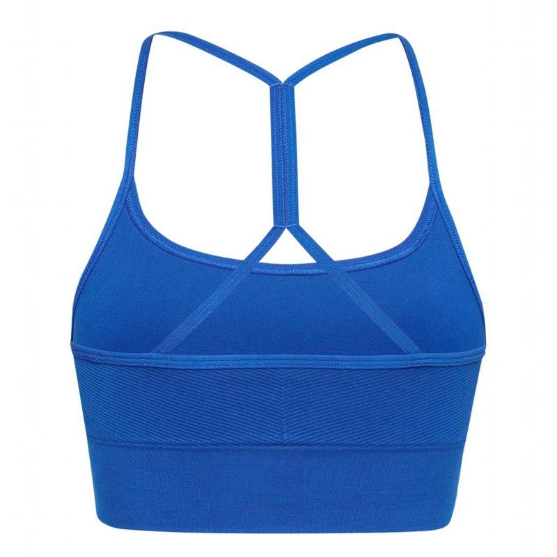 Hummel Tiffy Seamless Top Sport BH Dam Blå | 059180-793