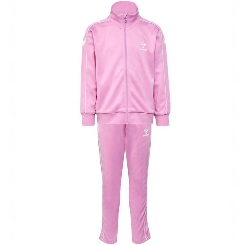 Hummel Track Tracksuit Sportkläder Barn Rosa | 045174-655