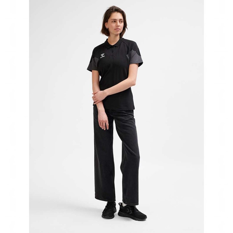 Hummel Travel Polo T-shirt Dam Svarta | 603564-085