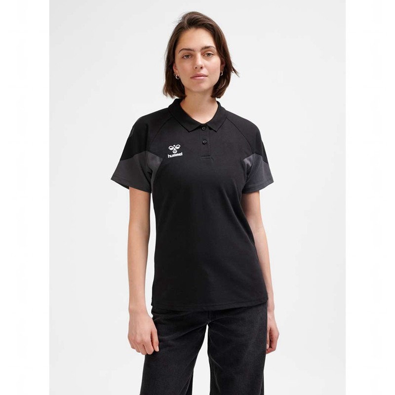 Hummel Travel Polo T-shirt Dam Svarta | 603564-085