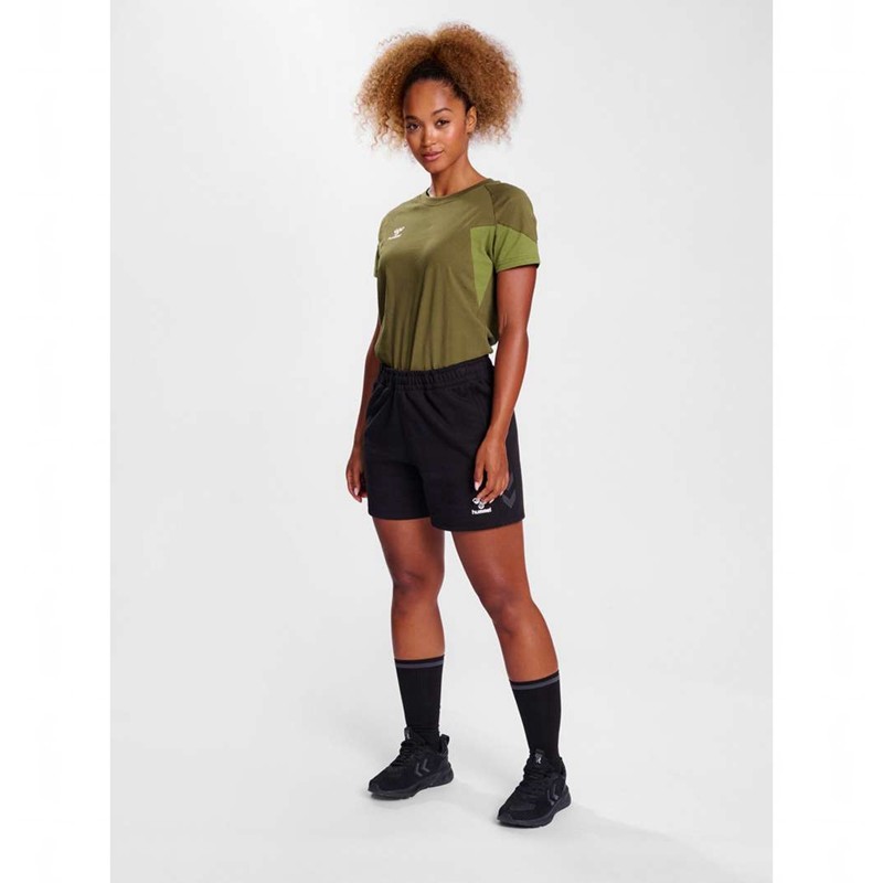 Hummel Travel S/S T-shirt Dam Olivgröna | 003745-051