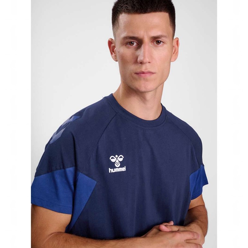 Hummel Travel S/S T-shirt Herr Marinblå | 547910-019