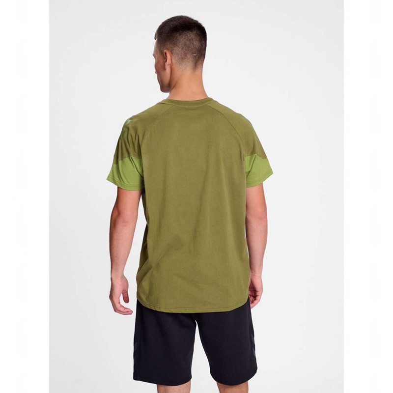 Hummel Travel S/S T-shirt Herr Olivgröna | 546825-675