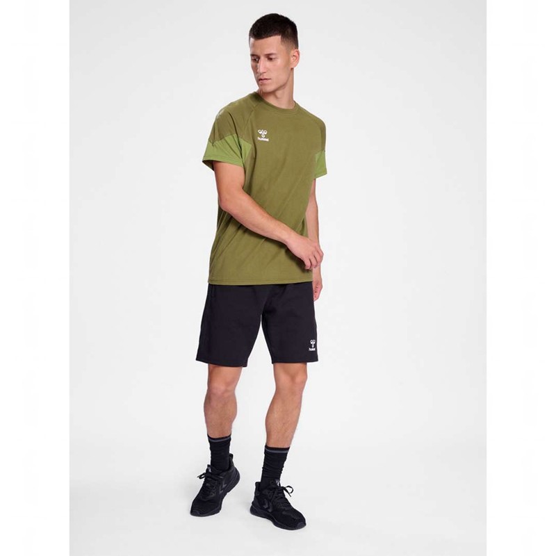 Hummel Travel S/S T-shirt Herr Olivgröna | 546825-675